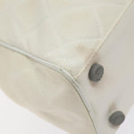Chanel Vintage Logo Bowler Bag Quilted Canvas Medium - image 11