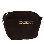 Salvatore Ferragamo Gancini Shoulder Bag Suede - image 1