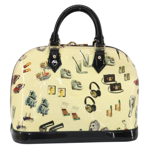 Louis Vuitton Alma Handbag Limited Edition Stickers Monogram Vernis PM