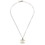 Chanel CC Logo Pendant Necklace Metal - image 1