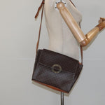 Celine Vintage Macadam Circle Logo Shoulder Bag Canvas and Leather - image 14
