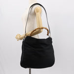 Gucci Vintage Bamboo Handle Bag Nylon - image 14