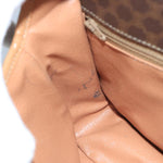 Celine Vintage Macadam Circle Logo Shoulder Bag Canvas and Leather - image 12