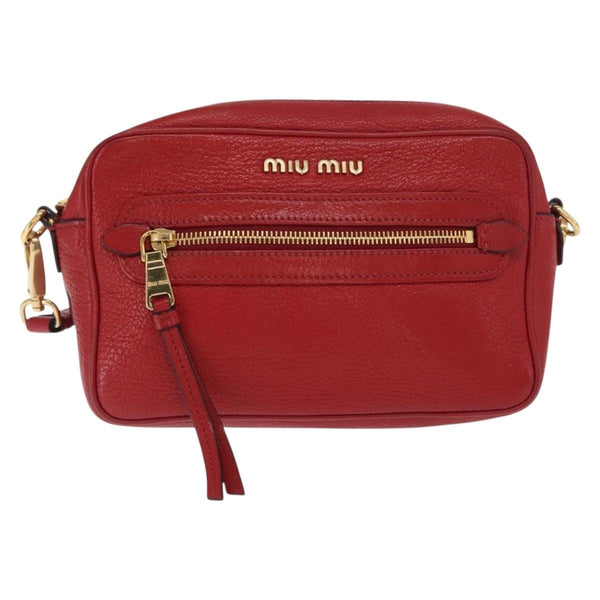 Miu Miu Madras Zip Pocket Crossbody Leather - image 1
