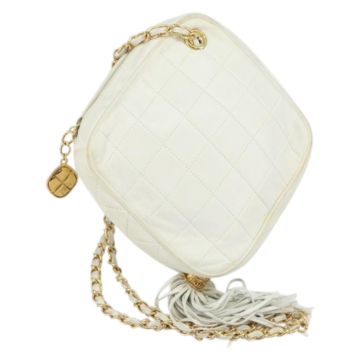 Chanel Vintage Diamond Tassel Crossbody Quilted Lambskin Small - image 1