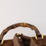 Gucci Gucci bamboo backpack daim mini - image 19