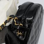 Chanel Vintage Camellia Round Evening Bag Lambskin and Satin - image 12