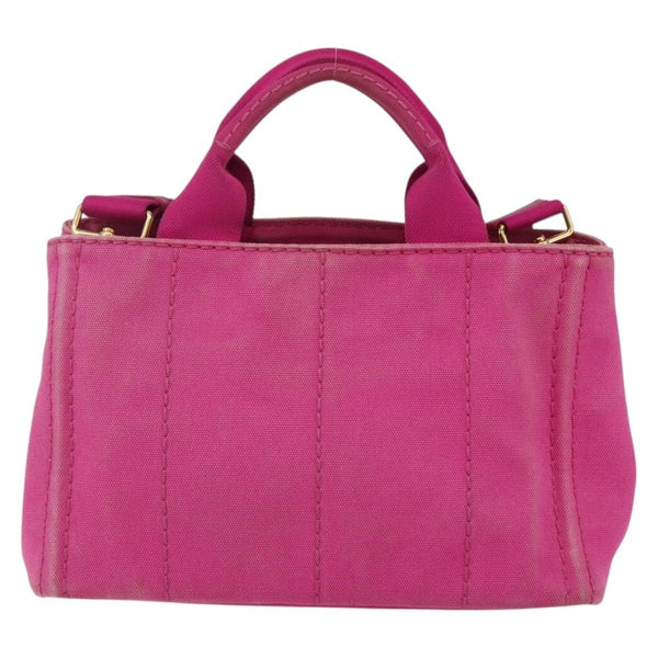 Prada Canapa Convertible Tote Canvas Small