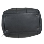 Chanel Square Stitch Bowler Bag Quilted Caviar Medium - image 7