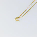 Christian Dior CD Round Pendant Necklace Metal - image 9