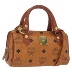 MCM Visetos Handbag Canvas and Leather - image 18