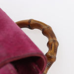 Gucci Vintage Bamboo Backpack Suede Small - image 17