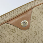 Christian Dior Vintage Honeycomb Shoulder Bag Canvas and Leather - image 18