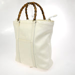 Gucci Convertible Bamboo Zip Tote Nylon - image 3
