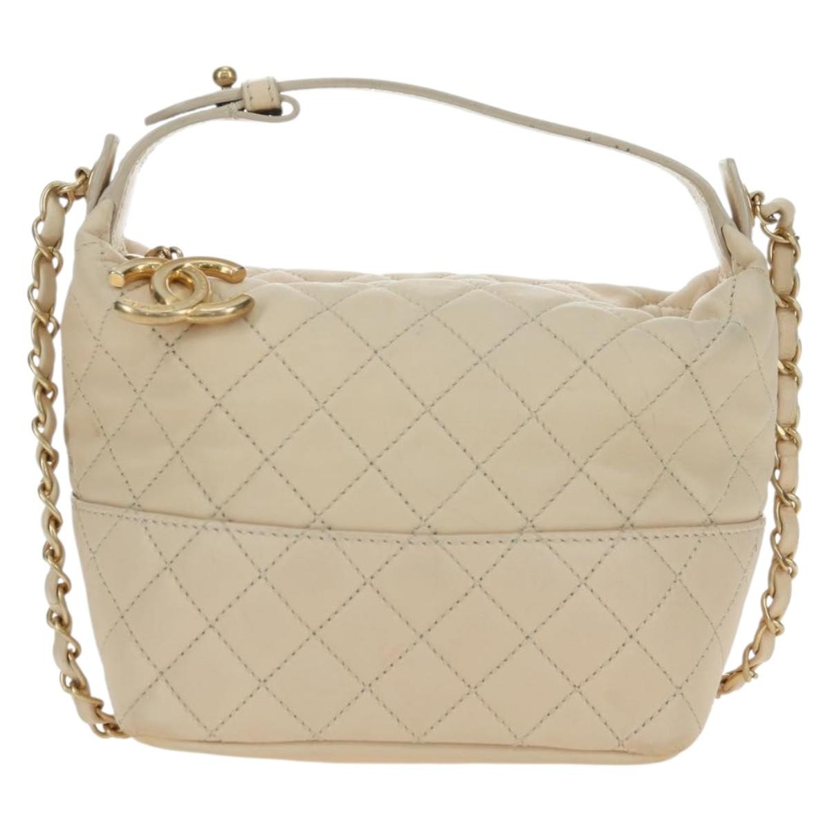 Chanel CC Charm Zip Hobo Quilted Lambskin Mini - image 1