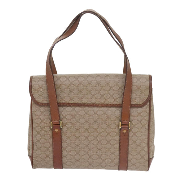 Celine Vintage Macadam Handbag Canvas and Leather