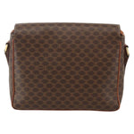 Celine Vintage Macadam Circle Logo Shoulder Bag Canvas and Leather - image 2