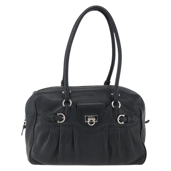 Salvatore Ferragamo Gancini Buckle Shoulder Bag Leather Large - image 1