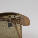 Christian Dior Vintage Honeycomb Zip Pouch Canvas and Leather - image 10