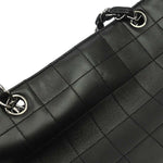 Chanel Chocolate Bar CC Tote Quilted Leather Small - image 15