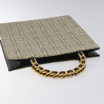 Chanel Vintage Chocolate Bar Tote Leather - image 17