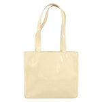 Chanel Vintage Embossed Logo Shoulder Bag Patent - image 1