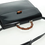 Gucci Vintage Bamboo Handle Bag Patent leather - image 15