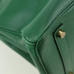 Hermes Birkin Handbag Green Togo with Gold Hardware 35 - image 11