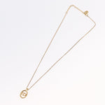 Christian Dior CD Round Pendant Necklace Metal - image 2