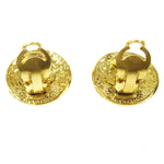Chanel CC Button Clip-On Earrings Metal - image 4