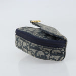 Christian Dior Vintage Saddle Coin Purse Diorissimo Canvas - image 3