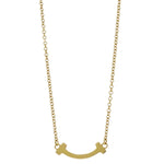 Tiffany & Co. T Smile Pendant Necklace 18K Yellow Gold Small - image 2