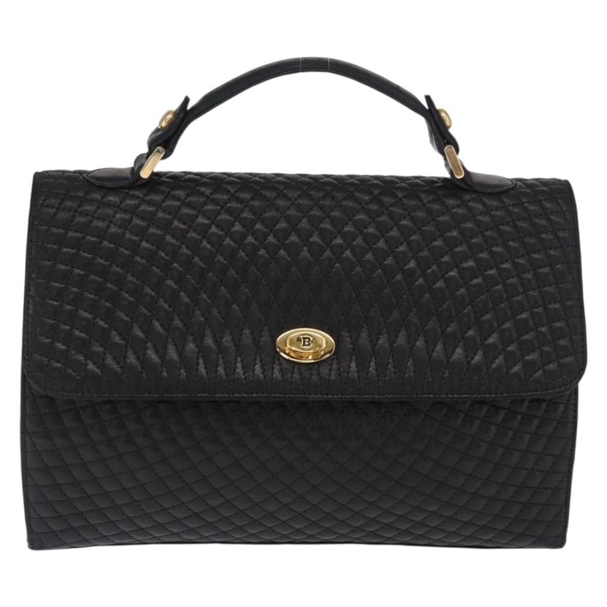 Bally Vintage Handbag Quilted Leather - image 1