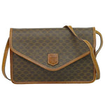 Celine Vintage Macadam Shoulder Bag Canvas and Leather - image 1