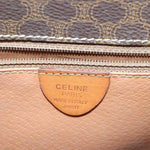 Celine Vintage Macadam Circle Logo Shoulder Bag Canvas and Leather - image 6