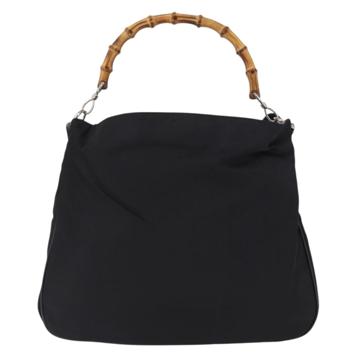 Gucci Vintage Bamboo Shoulder Bag Canvas - image 1