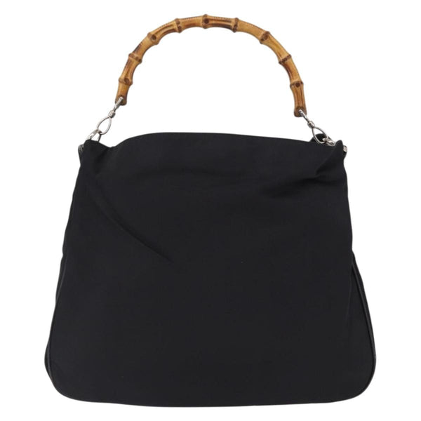 Gucci Vintage Bamboo Shoulder Bag Canvas - image 1