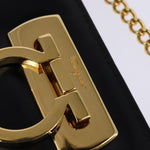 Salvatore Ferragamo Vintage Gancini Chain Shoulder Bag Leather Small - image 12