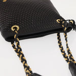 Bally Vintage Chain Shoulder Bag Quilted Leather - image 15