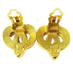 Chanel CC logo heart Gold-plated - image 2