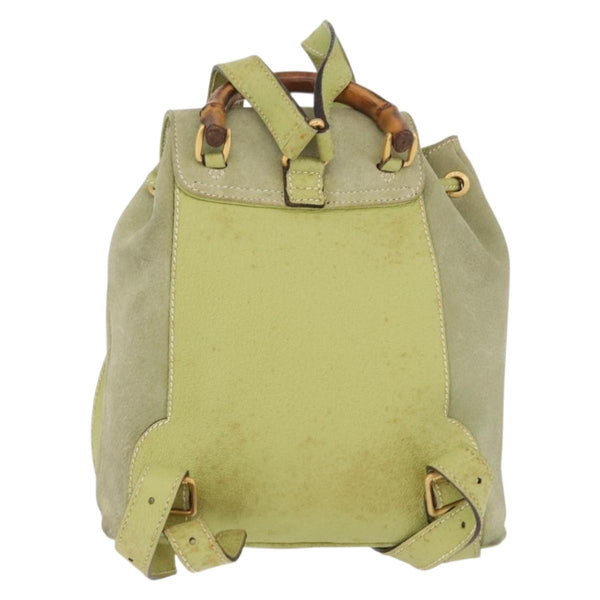 Gucci Gucci bamboo backpack daim mini