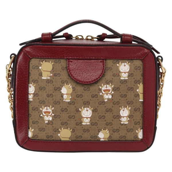 Gucci Doraemon Ophidia Zip Around Camera Bag Printed Mini GG Coated Canvas Mini