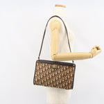 Christian Dior Vintage Trotter Shoulder Bag Canvas medium - image 12