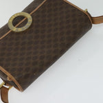 Celine Vintage Macadam Circle Logo Shoulder Bag Canvas and Leather - image 16
