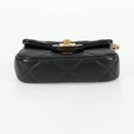 Chanel Lady Handle Flap Card Holder on Chain Quilted Calfskin - image 18