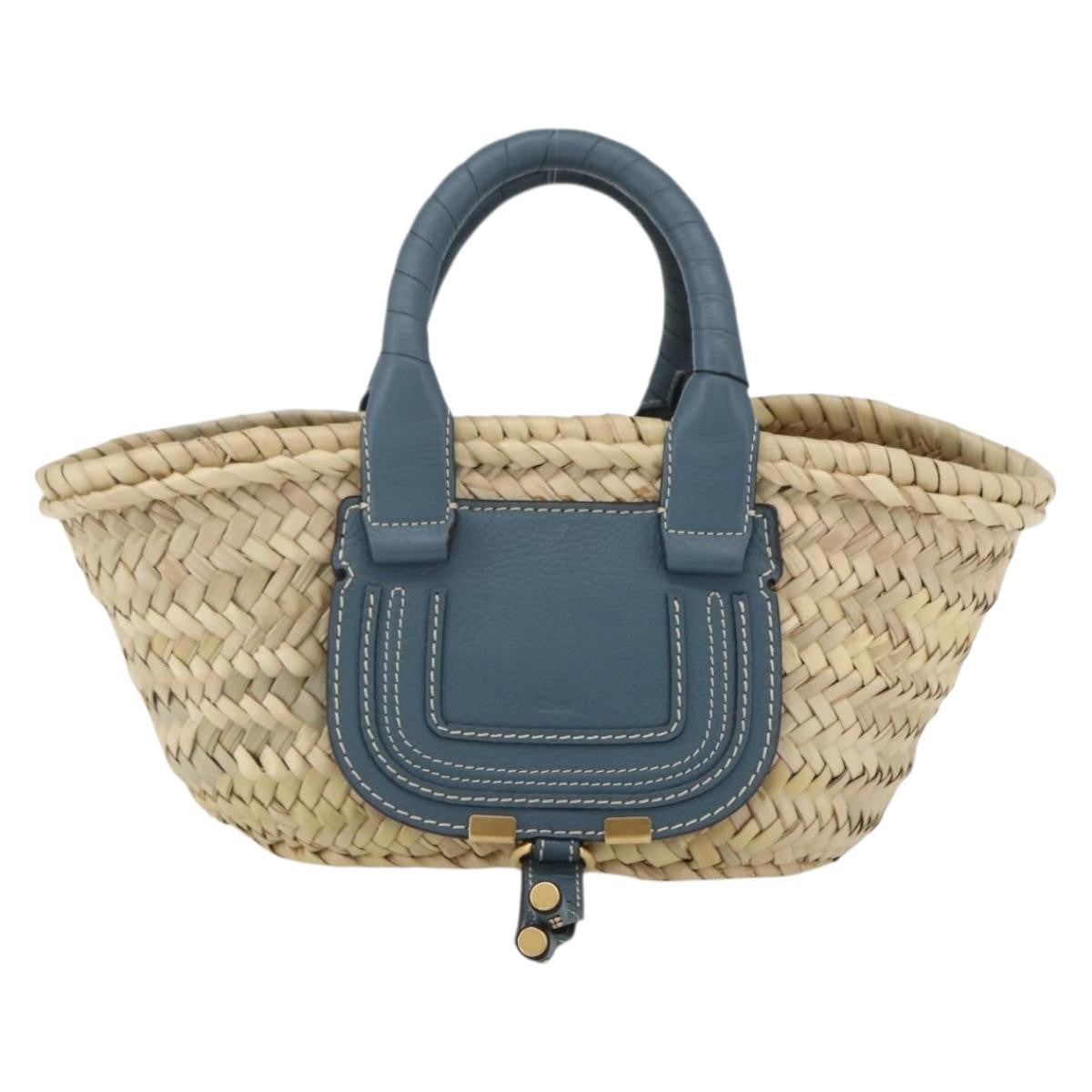 Chloe Marcie Basket Bag Raffia Mini - image 1