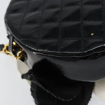 Chanel Vintage Camellia Round Evening Bag Lambskin and Satin - image 11