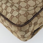 Gucci Vintage Shoulder Bag GG Canvas and Leather Small - image 10