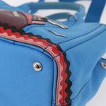Prada Canapa Convertible Tote Canvas with Applique Mini - image 10