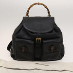 Gucci Vintage Bamboo Backpack Leather - image 14